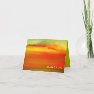 AURORA BOREALIS Folded Thank You Card