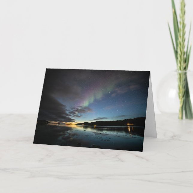 Aurora Borealis Greeting Card (Front)