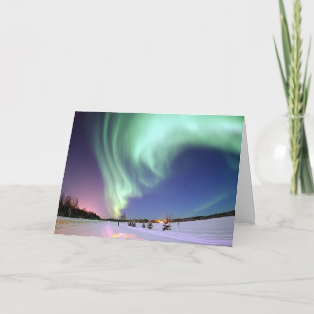 Aurora Borealis Greeting Cards (Front)
