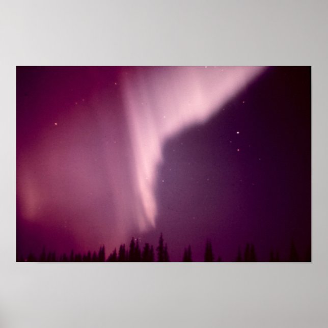 Aurora Borealis in Alaska Poster (Front)