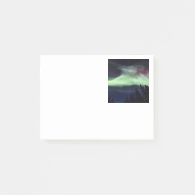 Aurora borealis in Finnish Lapland Post-it Notes (Front)