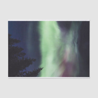 Aurora borealis in Finnish Lapland Tissue Paper