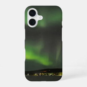 Aurora borealis in the sky iPhone case