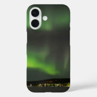 Aurora borealis in the sky iPhone case