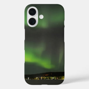 Aurora borealis in the sky iPhone case