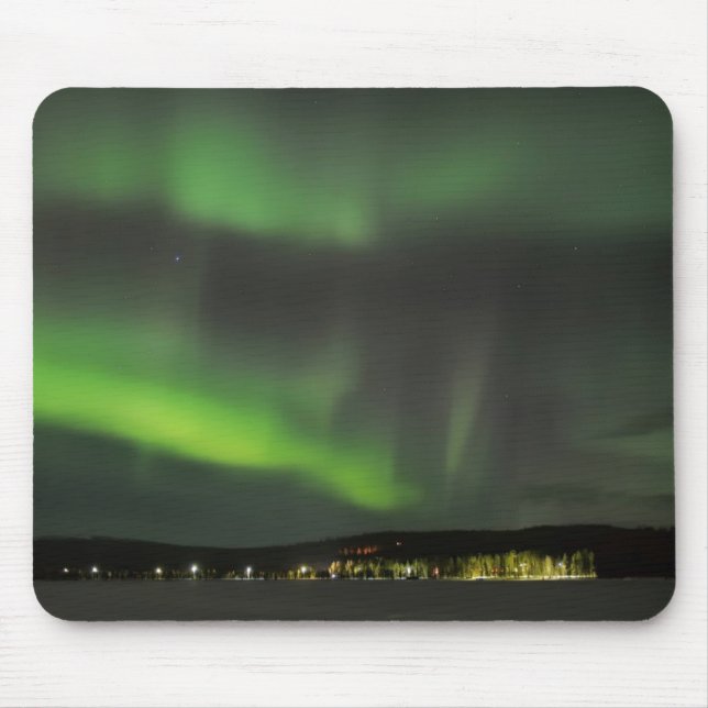 Aurora borealis in the sky mousepad (Front)