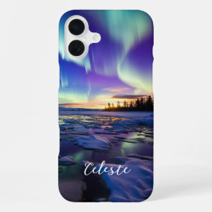 Aurora Borealis Iridescent Twilight iPhone 16 Plus Case