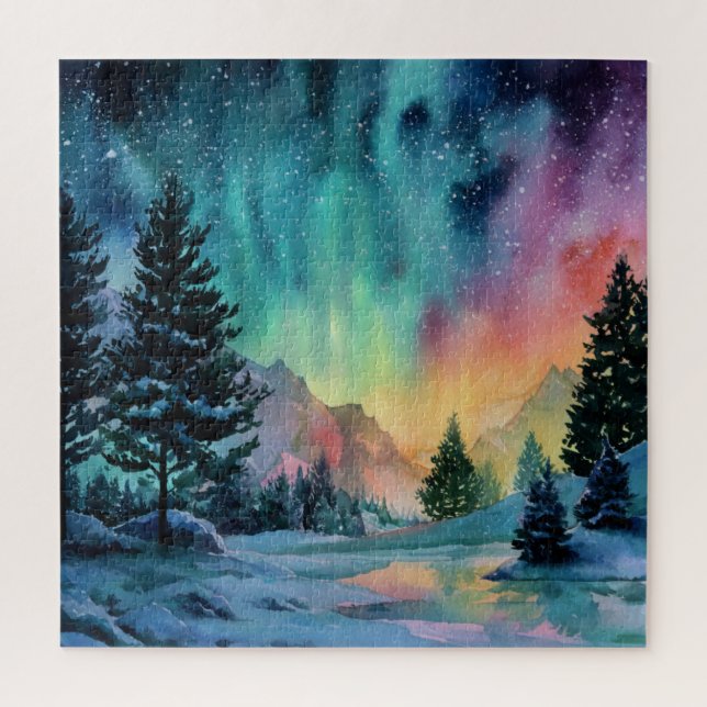 Aurora Borealis Jigsaw Puzzle (Vertical)
