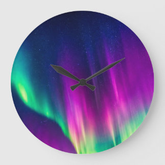 Aurora Borealis Large Clock