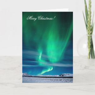 Aurora Borealis - Merry Christmas Holiday Card