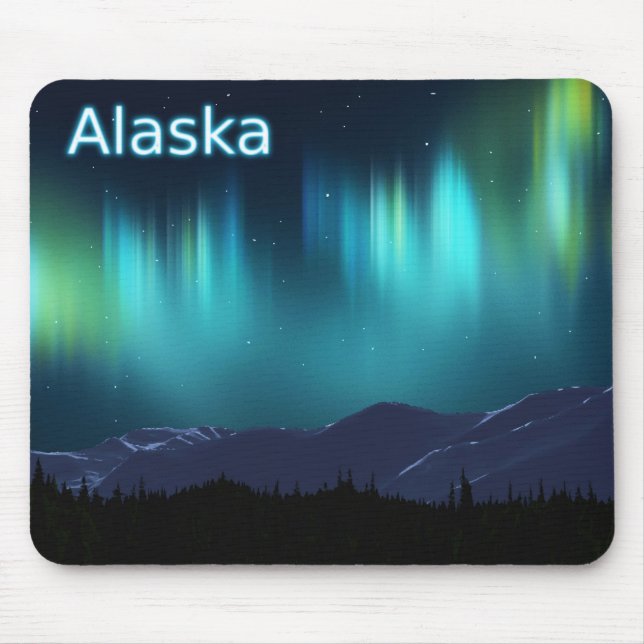 Aurora Borealis Mouse Pad (Front)