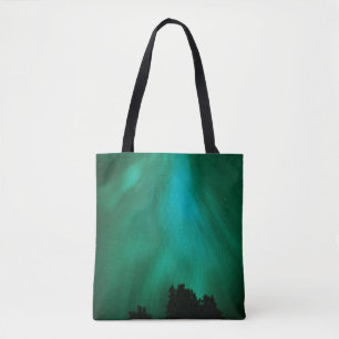 Aurora Borealis Nighttime Ontario, Canada Tote Bag