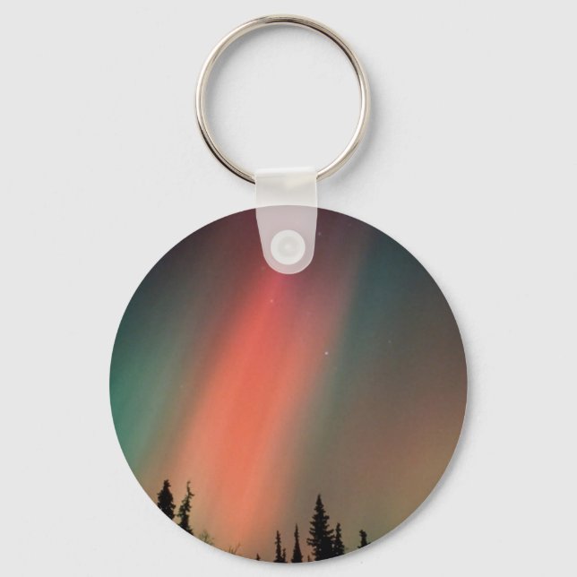 Aurora Borealis, Northern Lights, Alaska Key Ring (Front)