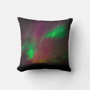 Aurora Borealis Northern lights Arctic Green Night Cushion