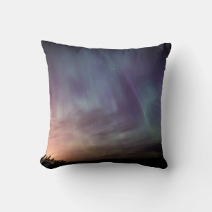 Aurora Borealis Northern lights Arctic night sky Cushion