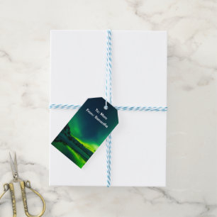 Aurora Borealis Northern Lights Arctic Night Sky Gift Tags