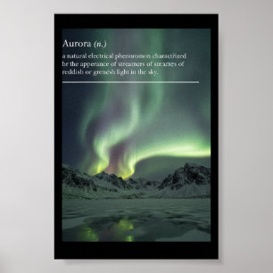 Aurora Borealis Northern Lights Astronomy Space Poster
