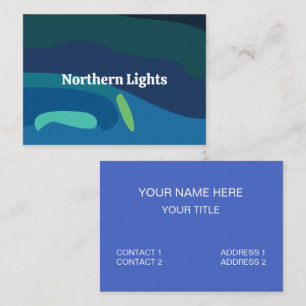 Aurora Borealis Northern Lights Business Card