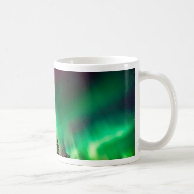 Aurora borealis northern lights coffee mug (Right)