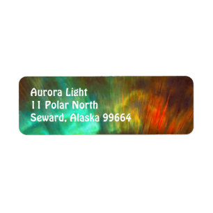 Aurora Borealis,  Northern Lights - Customisable Return Address Label
