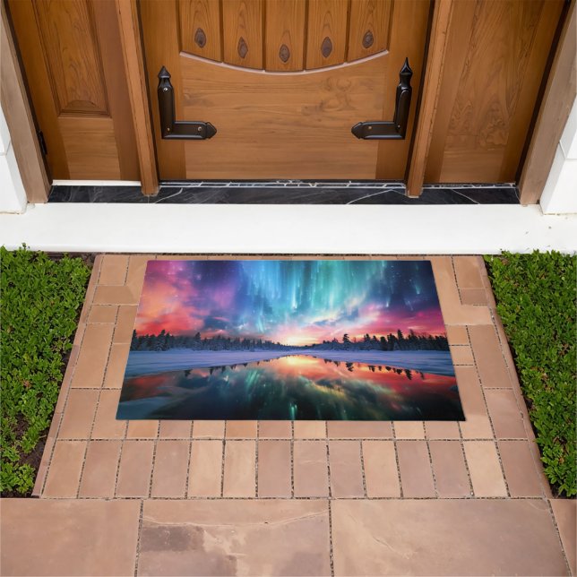 Aurora Borealis, Northern Lights, Doormat (Outdoor)