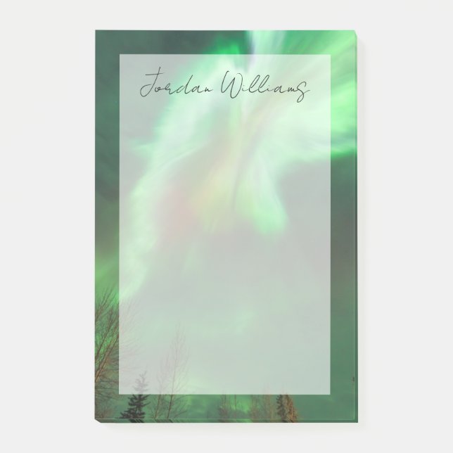 Aurora Borealis Northern Lights | Fairbanks Post-it Notes (Front)