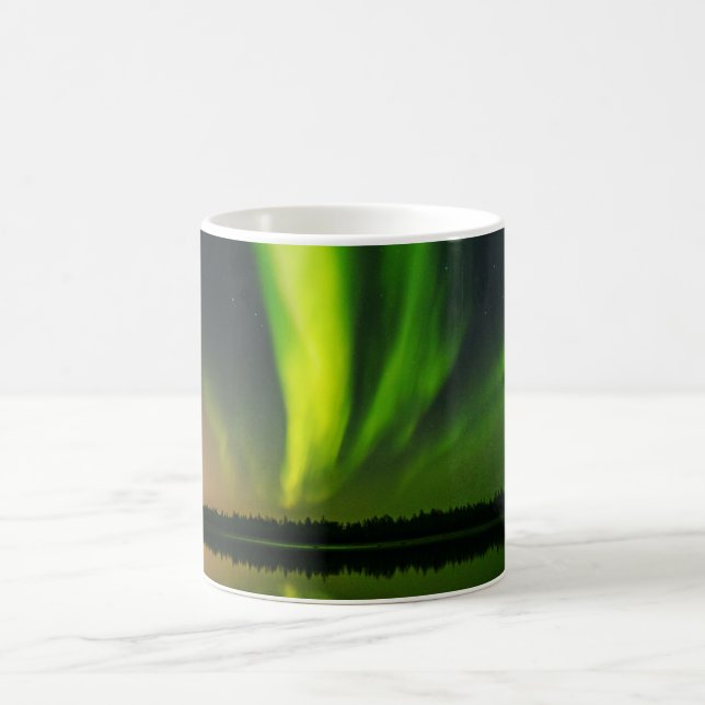 Aurora Borealis Northern lights Iceland Coffee Mug (Center)