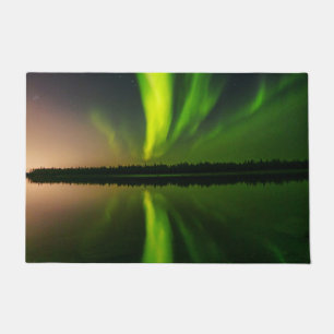 Aurora Borealis Northern lights Iceland Doormat