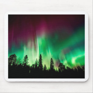 Aurora borealis northern lights mouse pad