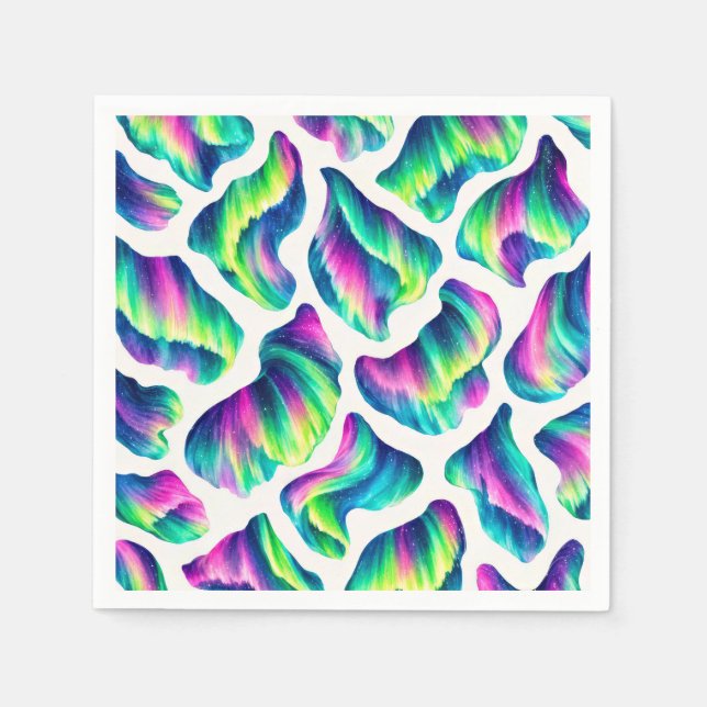 Aurora Borealis Northern Lights Napkin (Front)