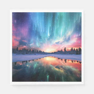 Aurora Borealis, Northern Lights, Napkin