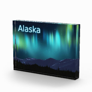 Aurora Borealis - Northern Lights Photo Block