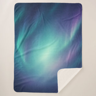 Aurora Borealis Northern Lights Sherpa Blanket