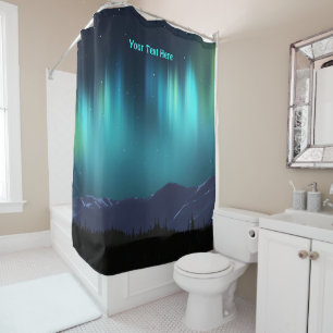 Aurora Borealis - Northern Lights Shower Curtain