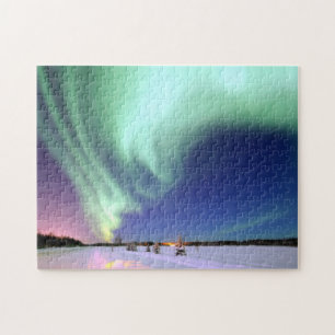Aurora Borealis over Alaska   Jigsaw Puzzle