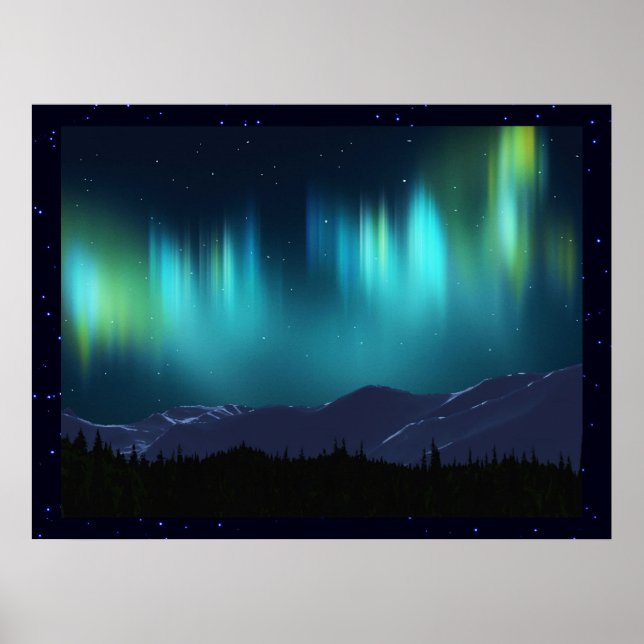 Aurora Borealis Poster (Front)