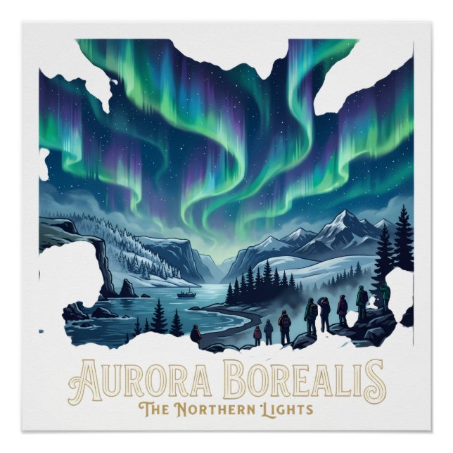 Aurora Borealis Poster (Front)