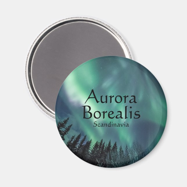 Aurora Borealis Scandinavia Magnet (Front/Back)