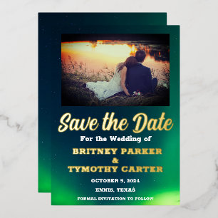 Aurora Borealis Sky QR Code Photo Wedding