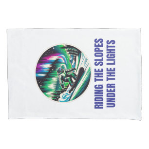 Aurora Borealis Snowboarding Adventure Under Pillowcase