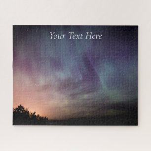 Aurora Borealis Starry Night Stars Sky Winter Jigs Jigsaw Puzzle