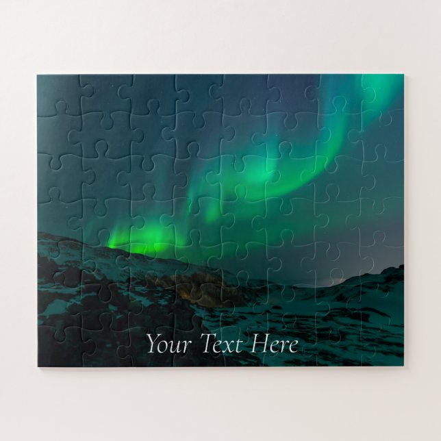 Aurora Borealis Starry Night Stars Sky Winter Jigsaw Puzzle (Horizontal)