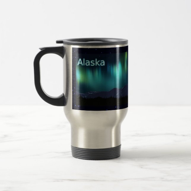 Aurora Borealis Travel Mug (Left)