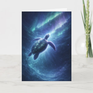 Aurora Borealis Turtle Card