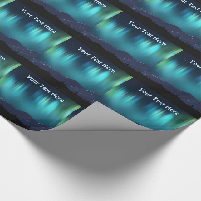 Aurora Borealis Wrapping Paper (Corner)