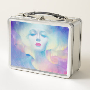 Aurora by Clive Henry Blue Metal Lunch Box