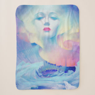Aurora by Clive Henry Blue Sherpa Blanket