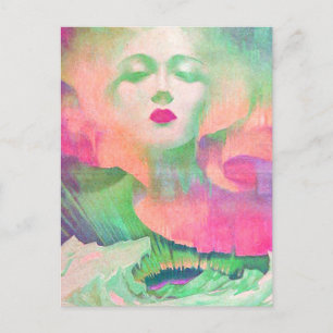 Aurora by Clive Henry colourful pink Postcard