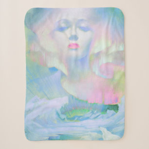 Aurora by Clive Henry pastel light Sherpa Blanket