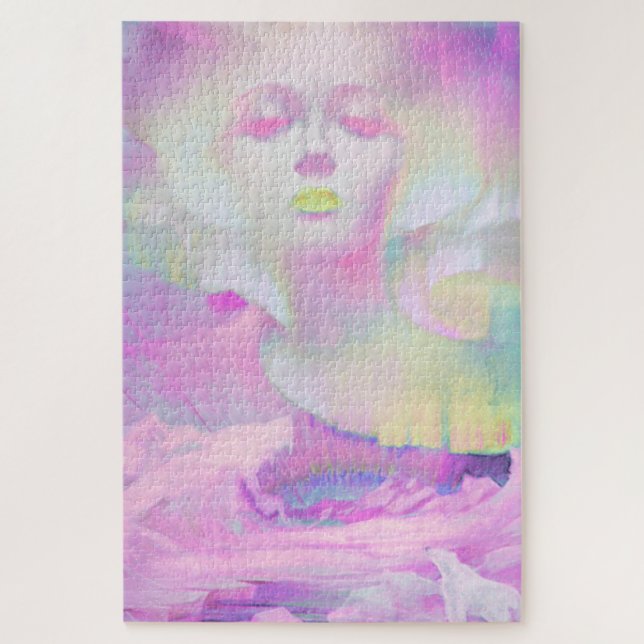 Aurora by Clive Henry pink pastels Jigsaw Puzzle (Vertical)